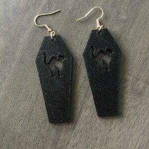 Coffin earrings
